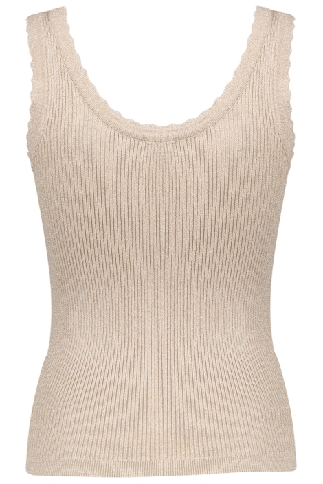 Geisha beige dames top | Achteraanzicht