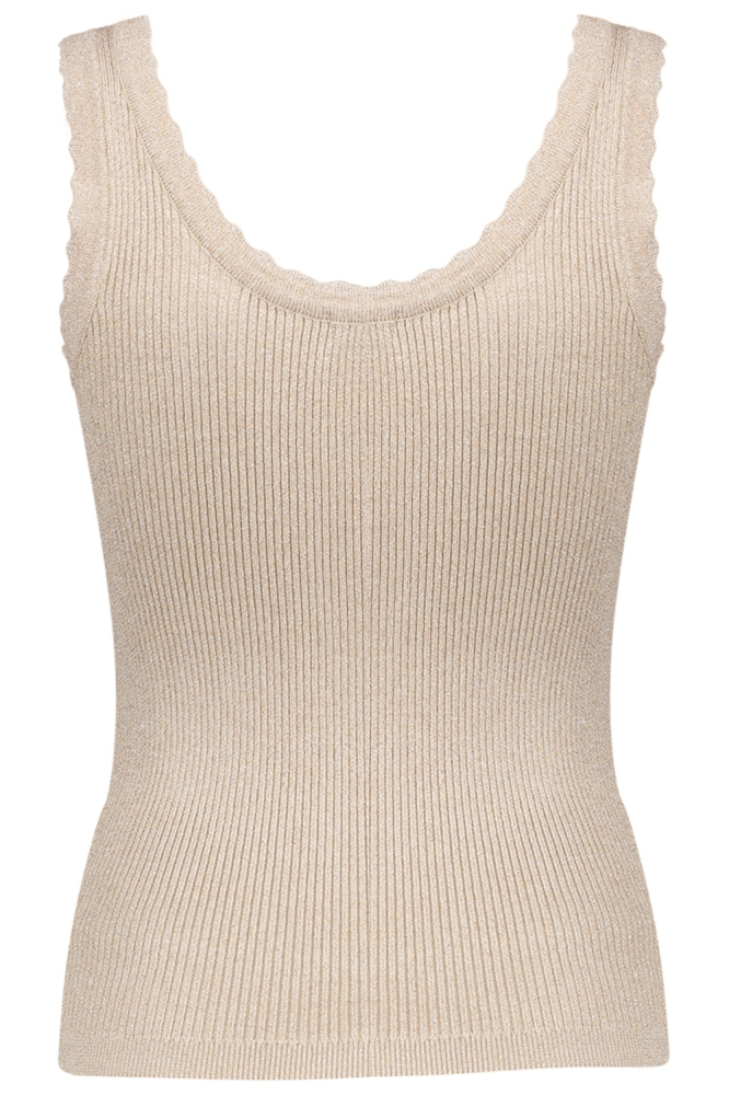 Geisha beige dames top | Achteraanzicht