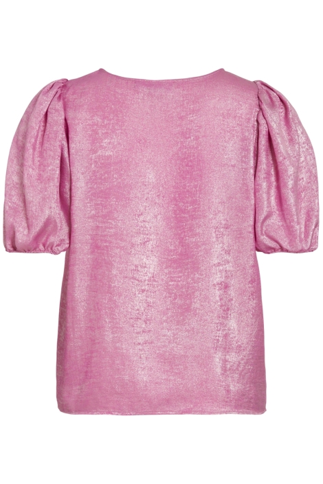 Vila roze dames t-shirt | Achteraanzicht