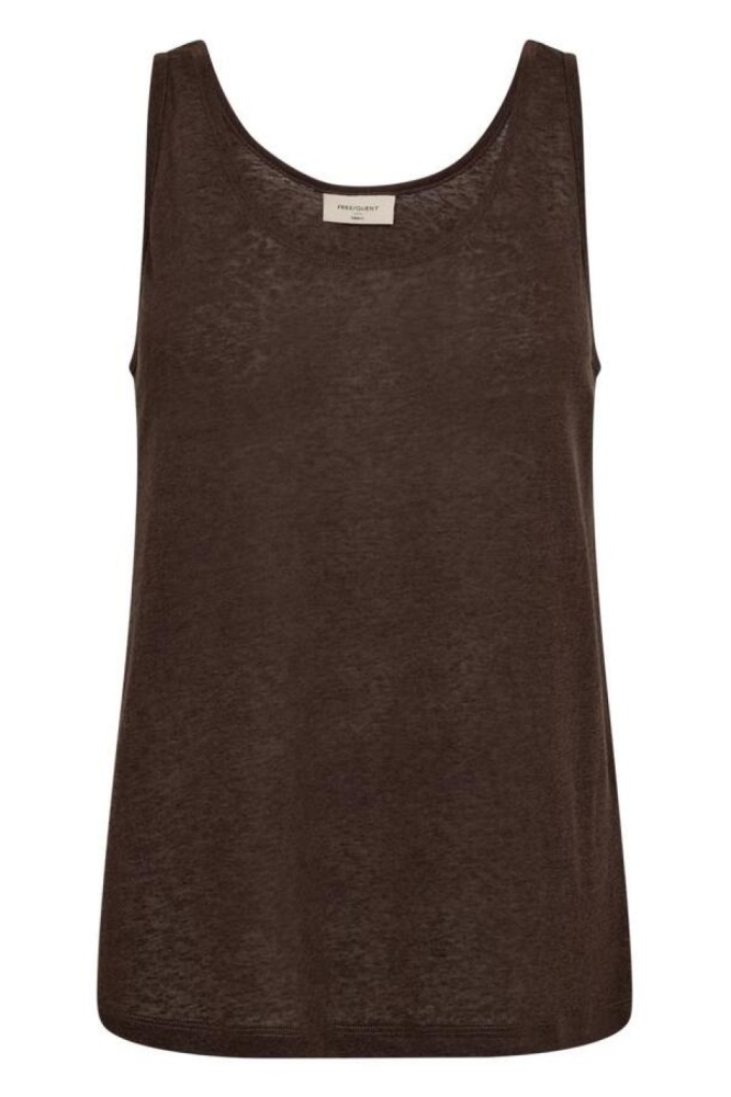 Freequent bruine dames top | Vooraanzicht