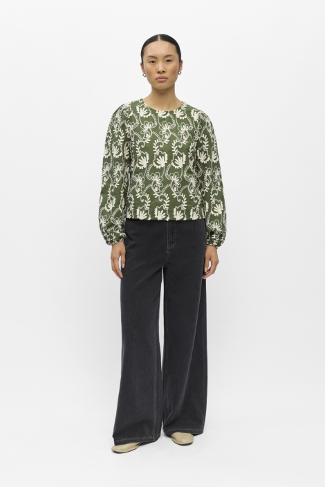 Object groene dames top | Model