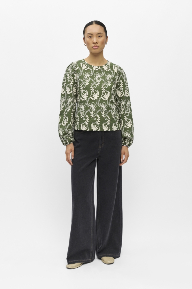 Object groene dames top | Model