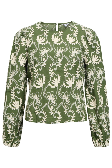 Object groene dames top | Vooraanzicht
