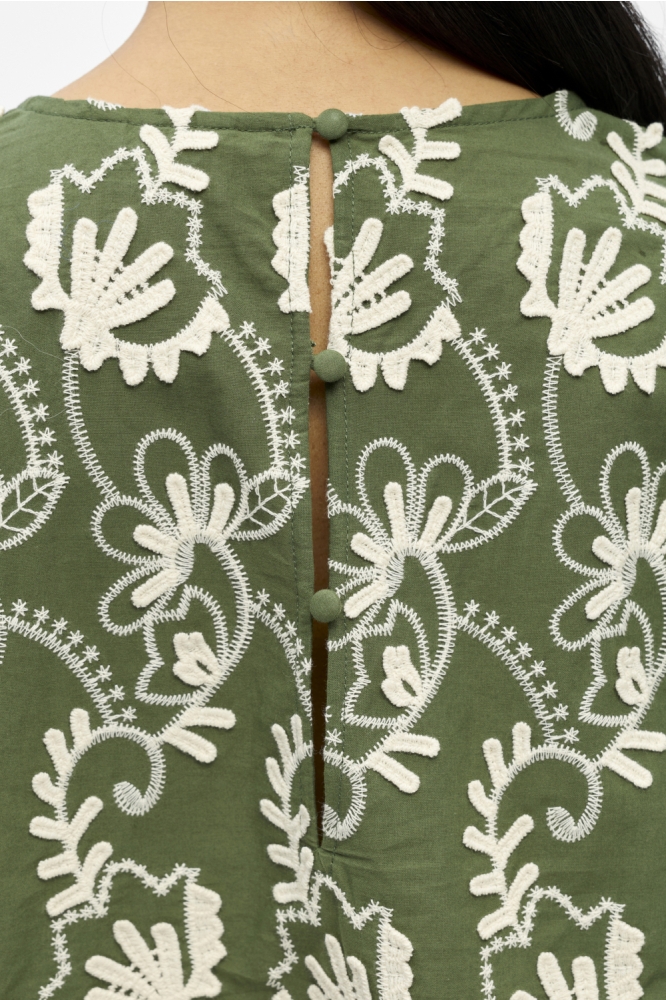 Object groene dames top | Close up