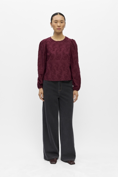 Object bordeaux dames top | Model