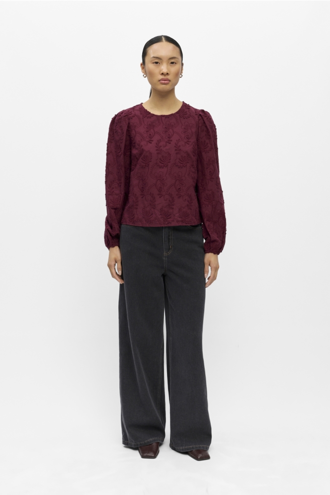 Object bordeaux dames top | Model
