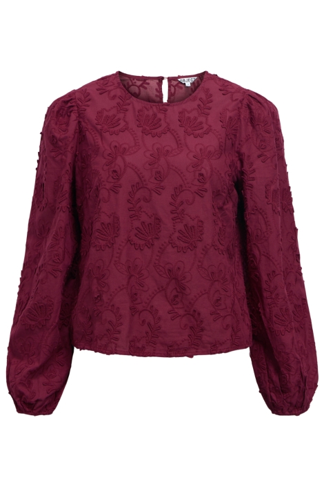 Object bordeaux dames top | Vooraanzicht