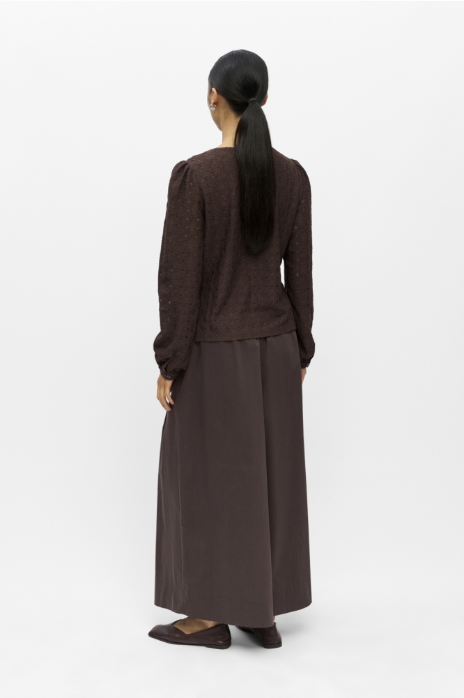Object bruine dames blouse | Model