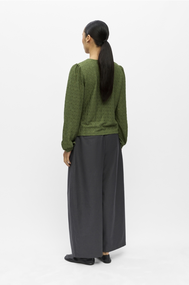 Object groene dames blouse | Model