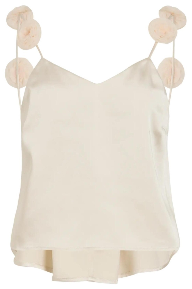 Vila beige dames top | Vooraanzicht