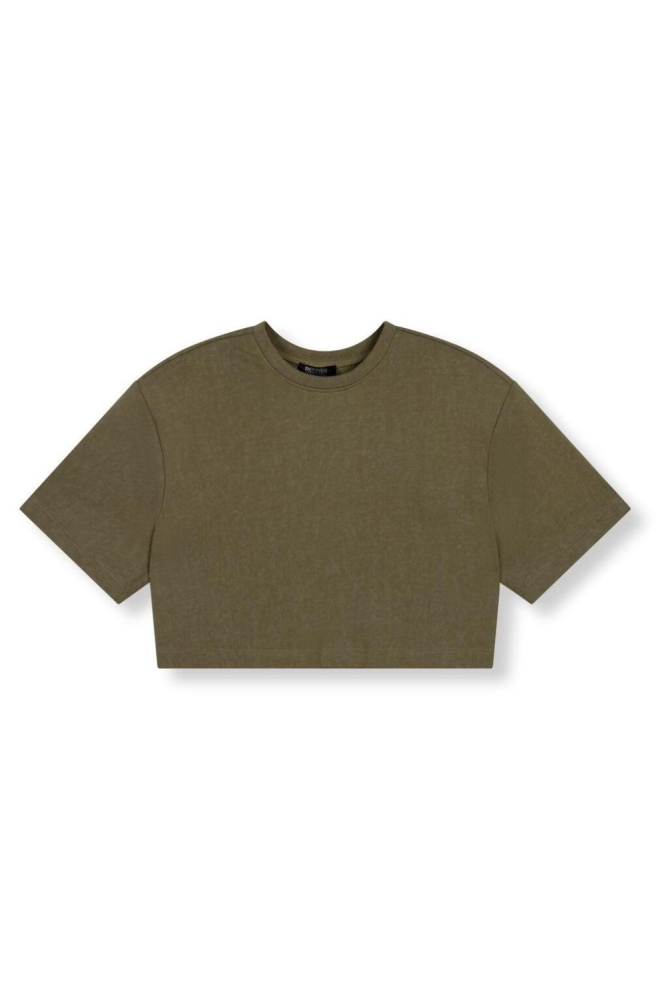 Refined Department groene dames t-shirt | Vooraanzicht