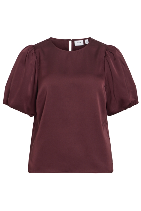 Vila bordeaux dames t-shirt | Vooraanzicht