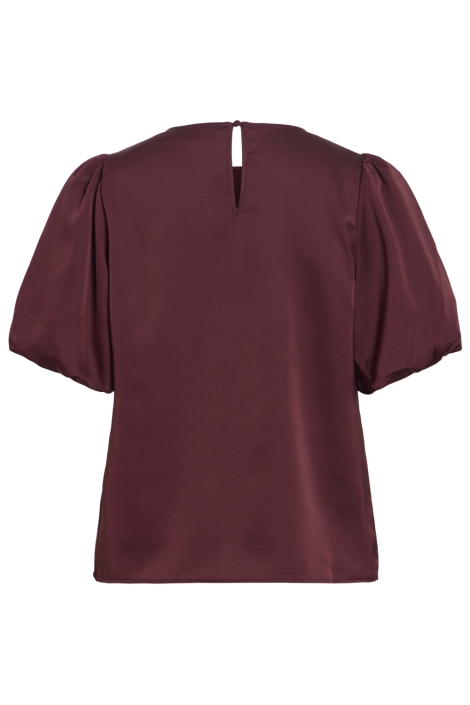 Vila bordeaux dames t-shirt | Achteraanzicht