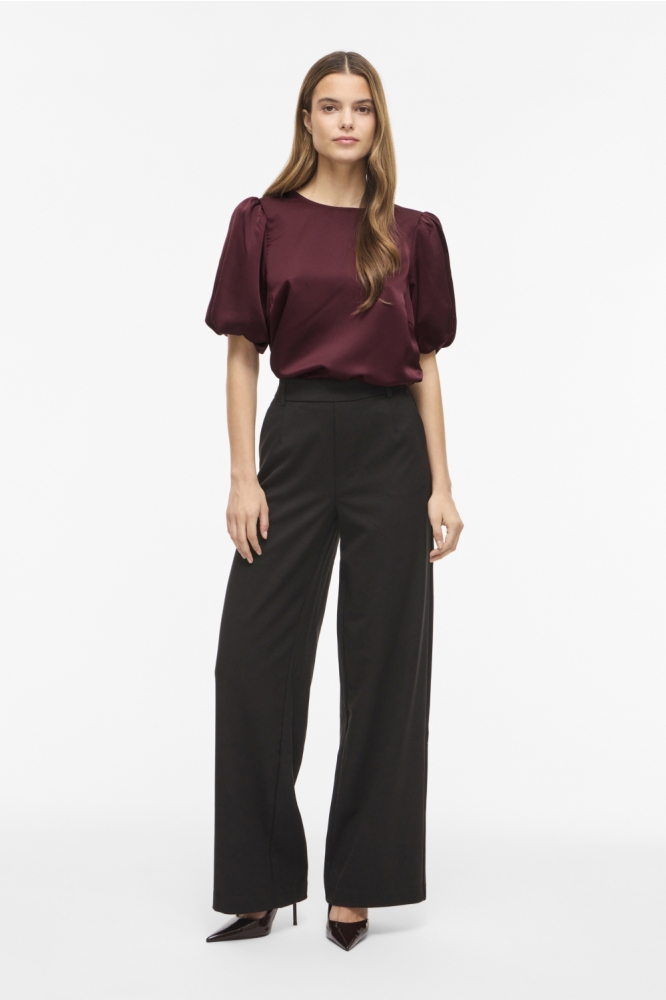 Vila bordeaux dames t-shirt | Model