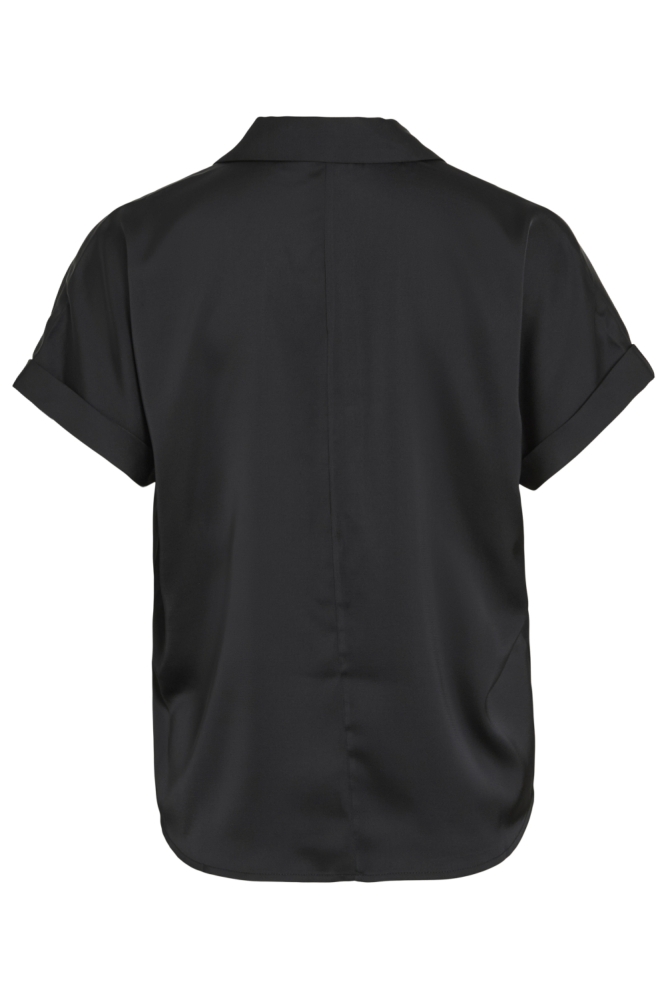Vila zwarte dames blouse | Achteraanzicht