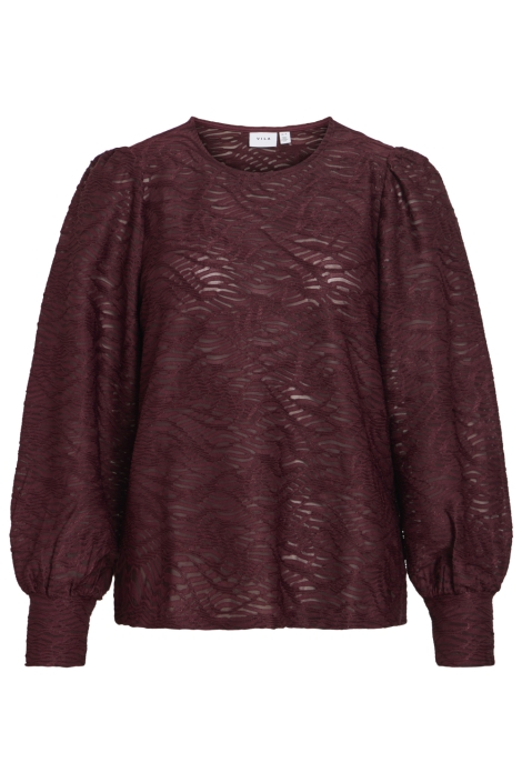 Vila bordeaux dames blouse | Vooraanzicht