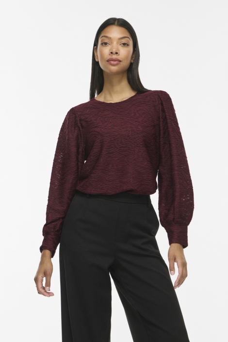 Vila bordeaux dames blouse | Model