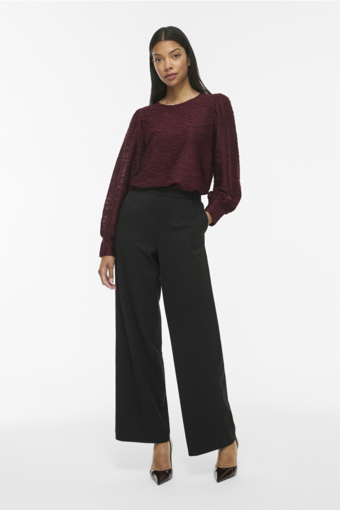 Vila bordeaux dames blouse | Model