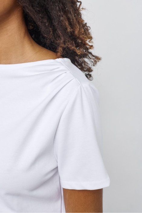 SisterS point witte dames t-shirt | Close up
