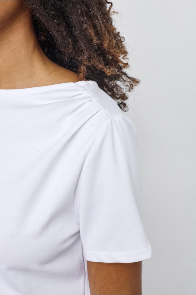 SisterS point witte dames t-shirt | Close up