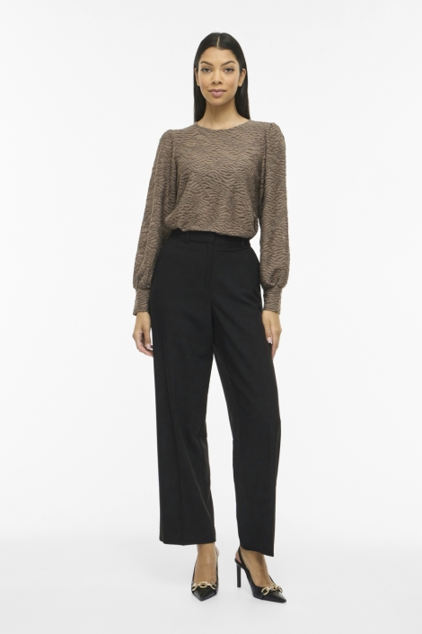 Vila camel dames blouse | Model