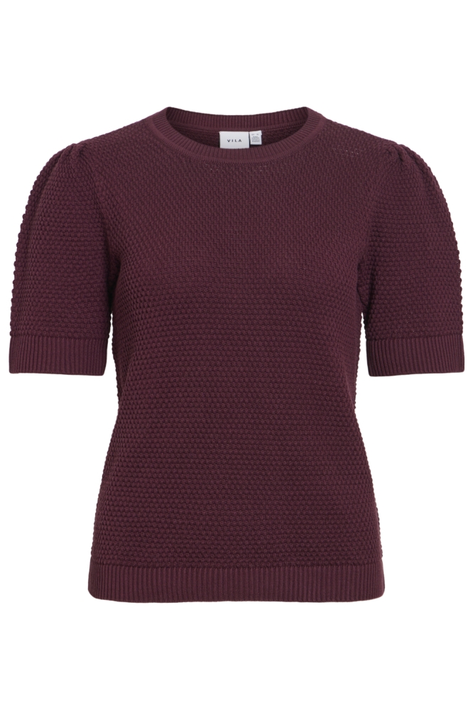 Vila bordeaux dames t-shirt | Vooraanzicht