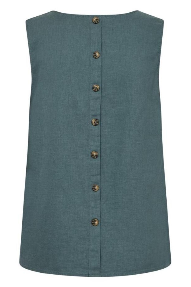 Freequent groene dames top | Achteraanzicht