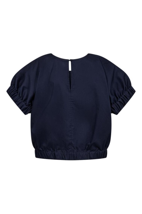 Freequent blauwe dames blouse | Achteraanzicht