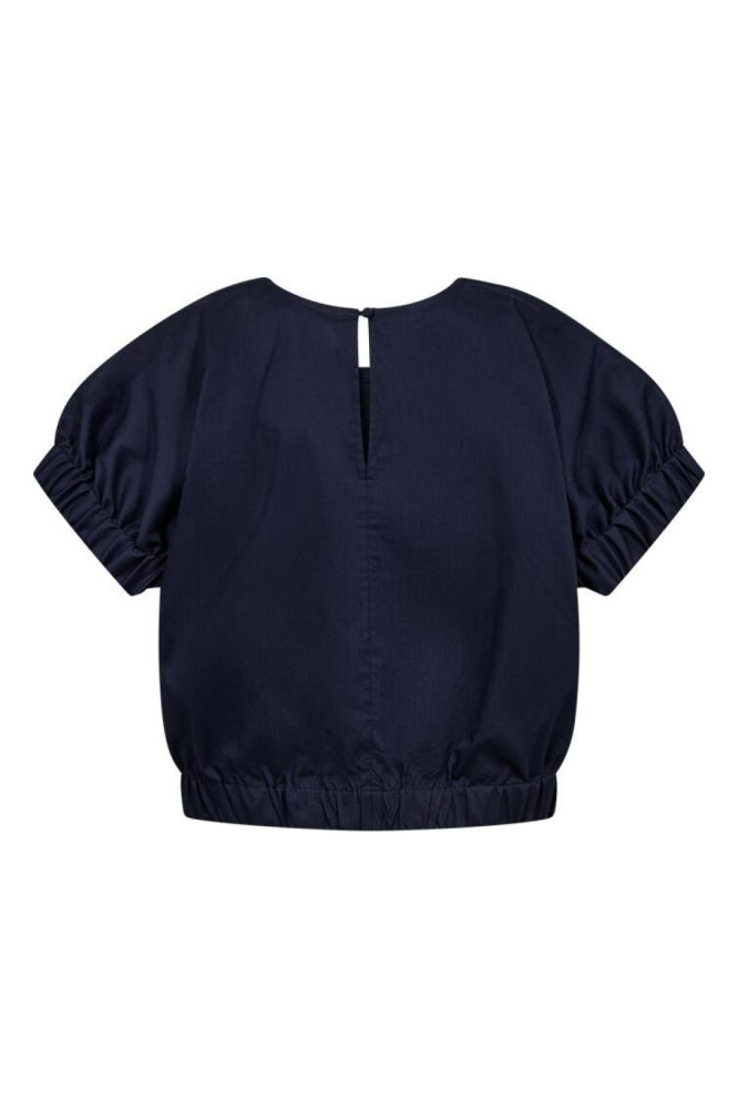 Freequent blauwe dames blouse | Achteraanzicht