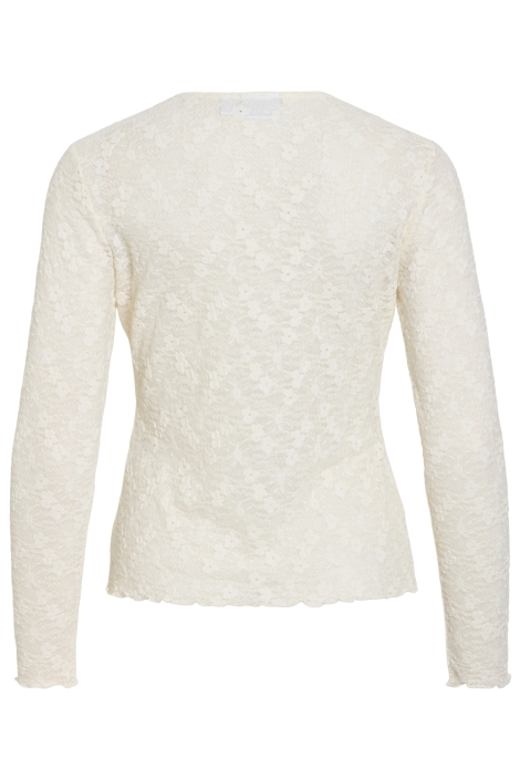 Vila witte dames top | Achteraanzicht