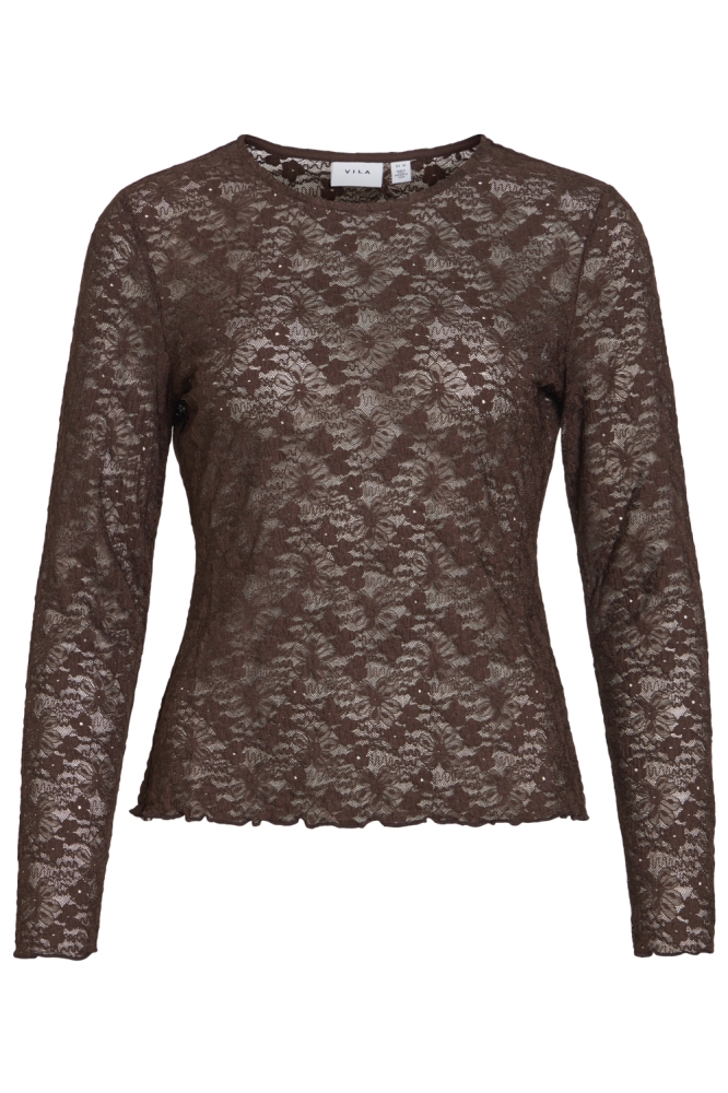Vila bruine dames top | Vooraanzicht
