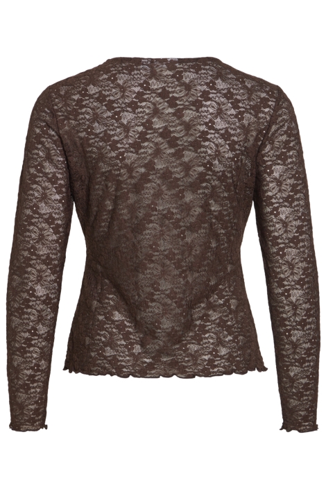 Vila bruine dames top | Achteraanzicht