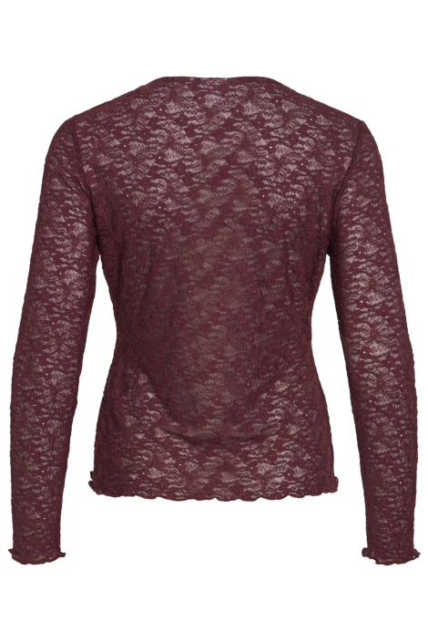 Vila bordeaux dames top | Achteraanzicht