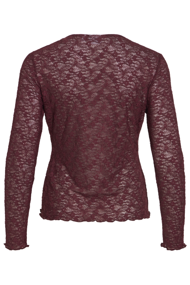 Vila bordeaux dames top | Achteraanzicht
