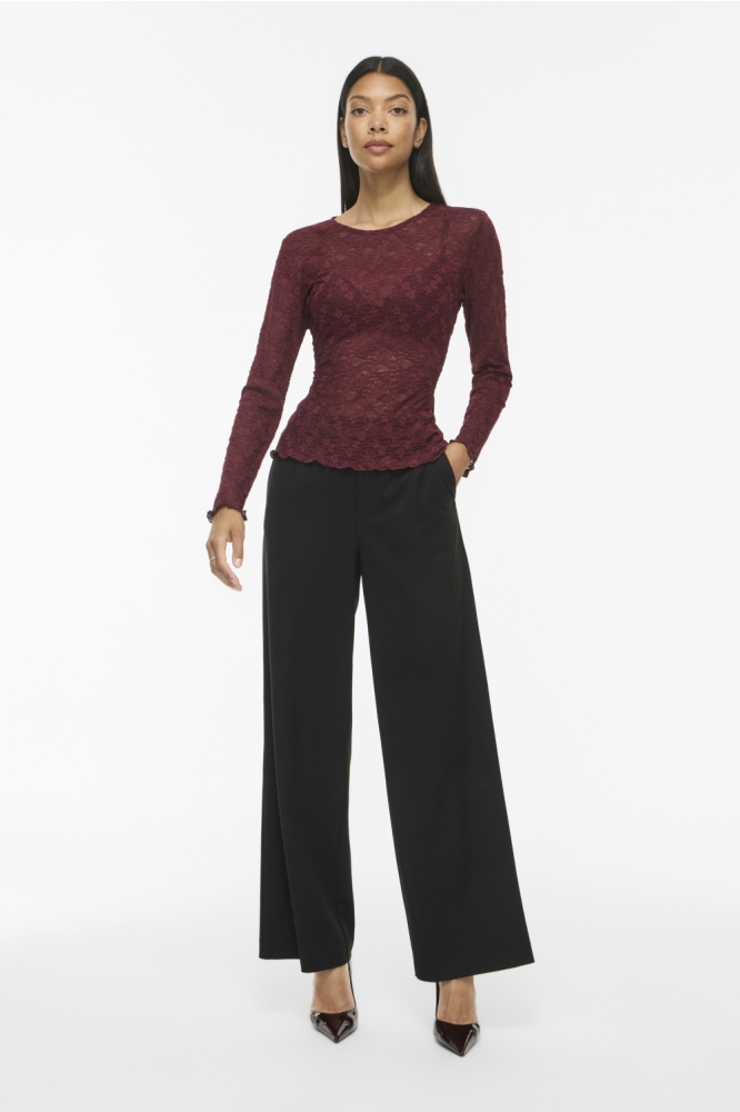 Vila bordeaux dames top | Model