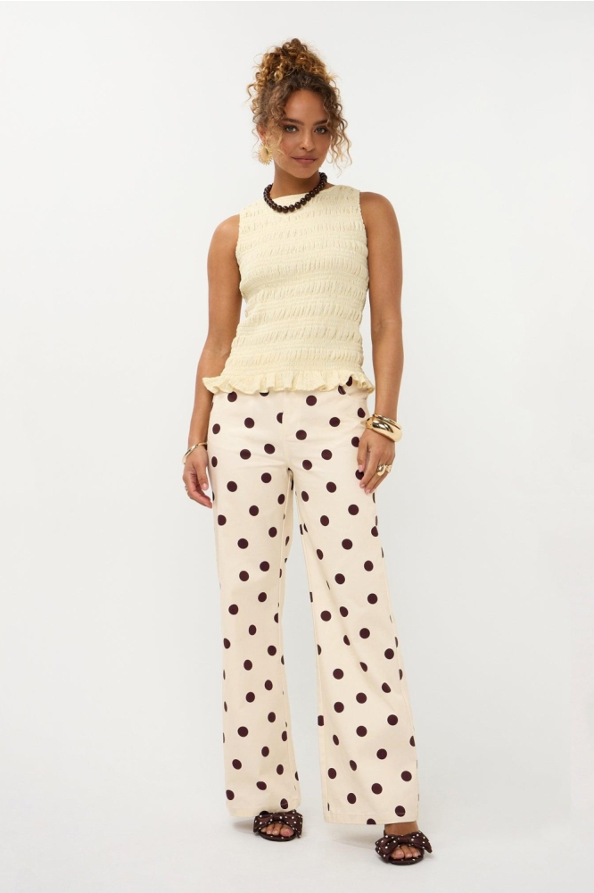 Ydence beige dames top | Model