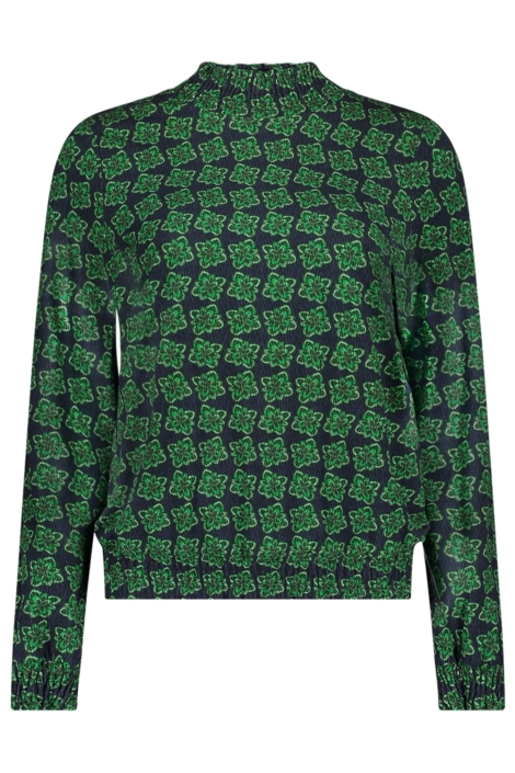 Geisha groene dames blouse | Vooraanzicht
