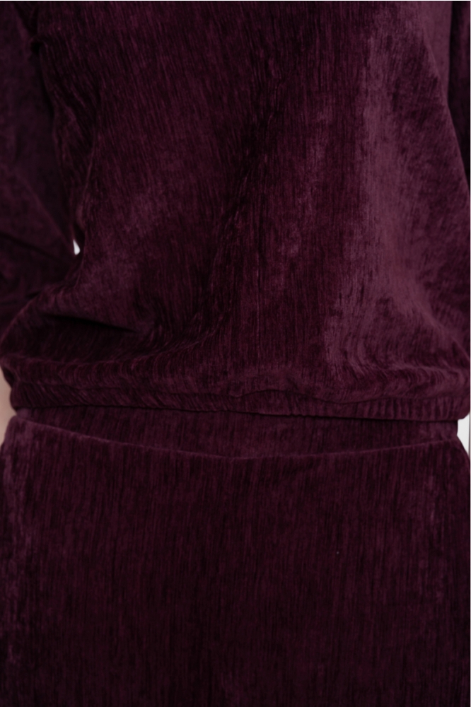 Geisha bordeaux dames t-shirt | Close up