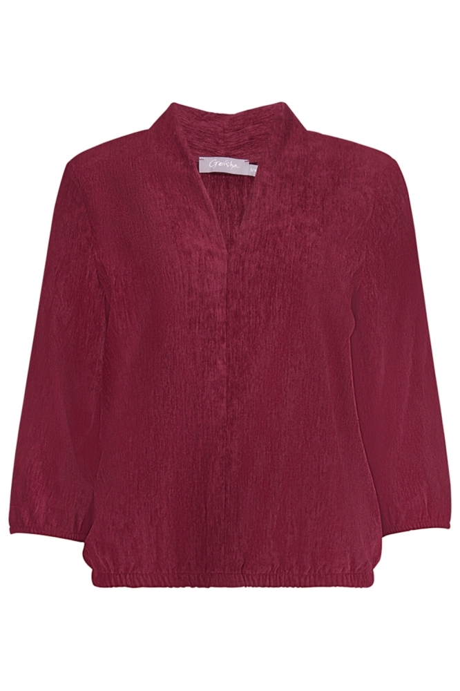 Geisha bordeaux dames t-shirt | Vooraanzicht