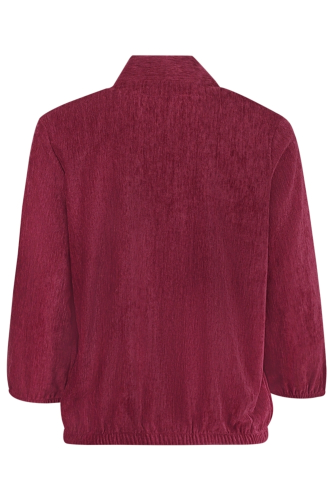 Geisha bordeaux dames t-shirt | Achteraanzicht