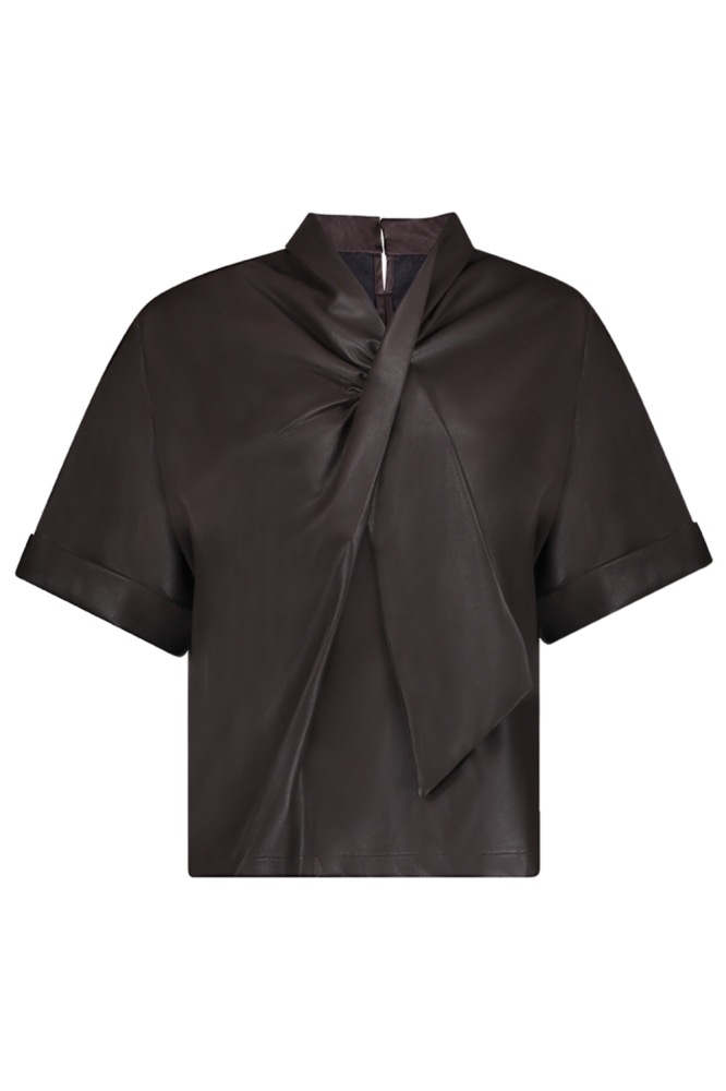 Geisha bruine dames t-shirt | Vooraanzicht