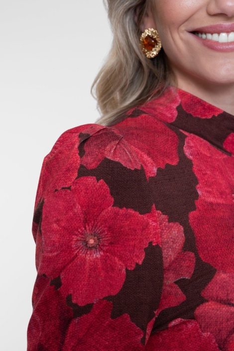 Geisha bruine dames t-shirt | Close up