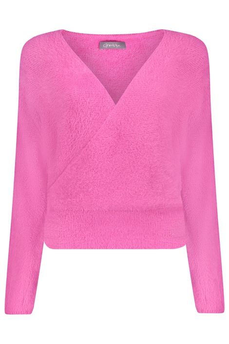 Geisha roze dames trui | Vooraanzicht