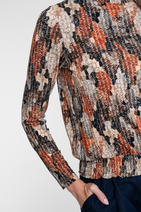 Geisha multi color dames t-shirt | Close up