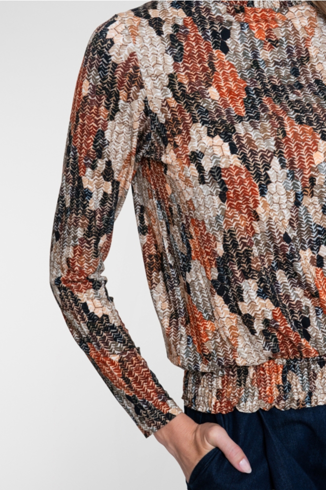 Geisha multi color dames t-shirt | Close up