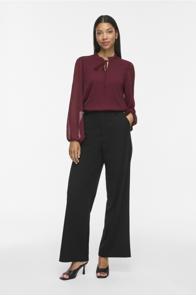 Vila bordeaux dames blouse | Model