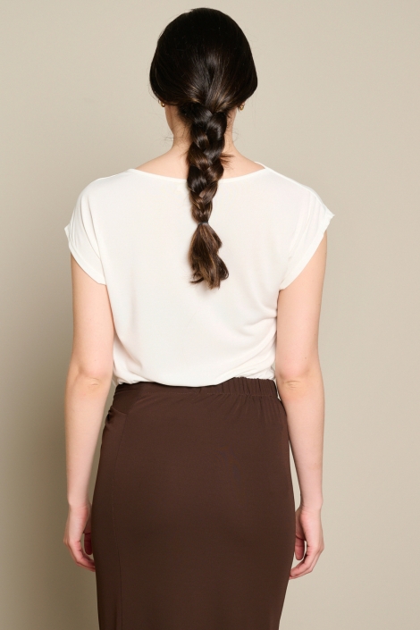 LolaLiza witte dames top | Model achteraanzicht