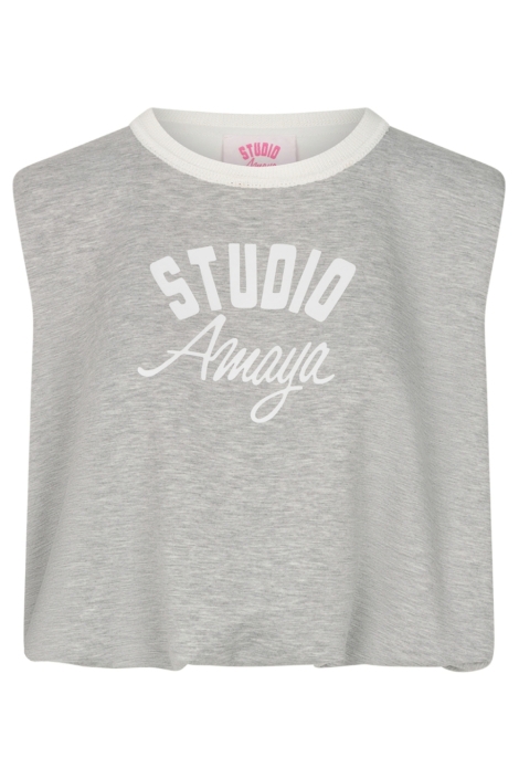 Studio Amaya grijze dames top | Vooraanzicht