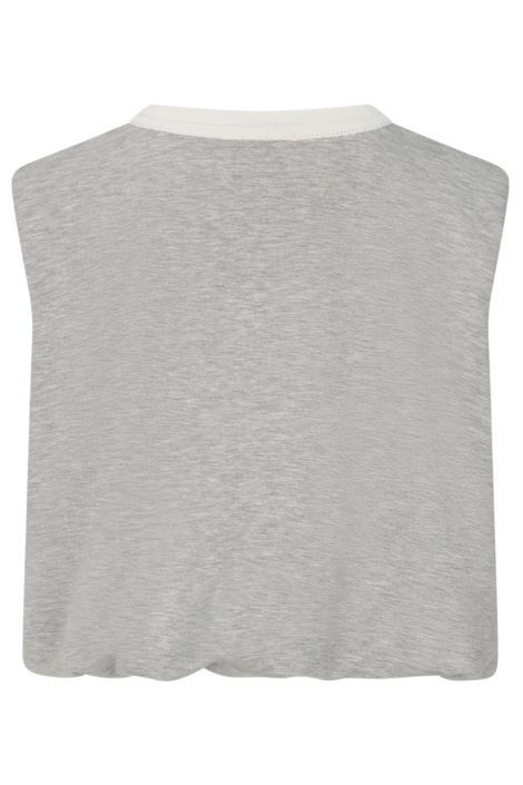 Studio Amaya grijze dames top | Achteraanzicht