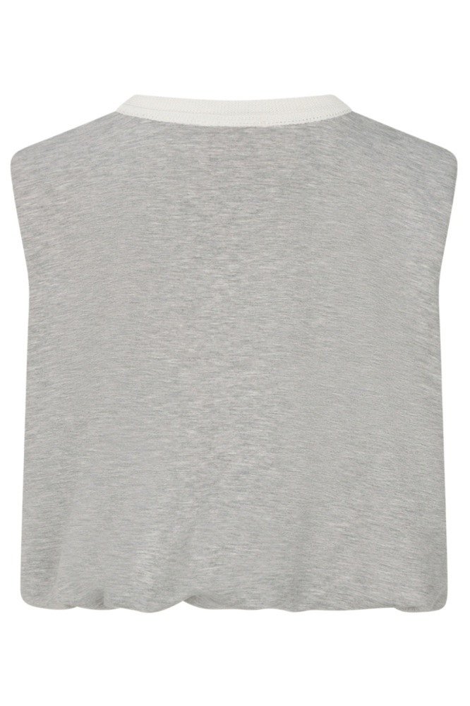 Studio Amaya grijze dames top | Achteraanzicht